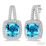 Gemstone & Diamond Earrings