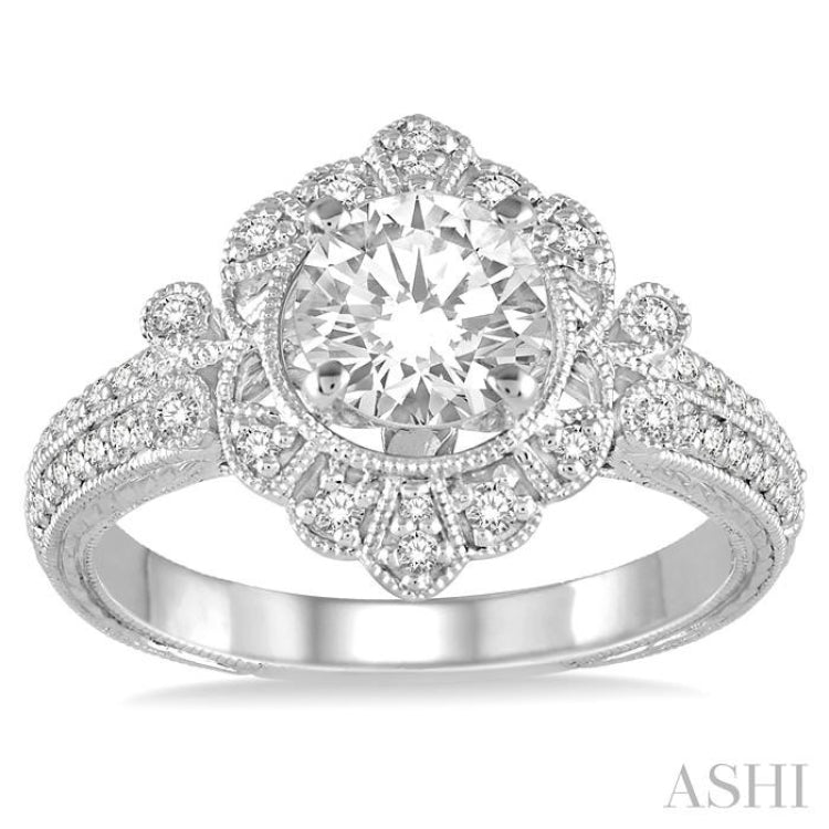 Semi-Mount Diamond Engagement Ring