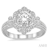 Semi-Mount Diamond Engagement Ring