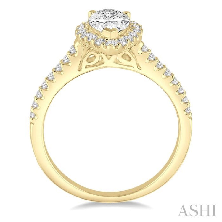 Pear Shape Diamond Engagement Ring