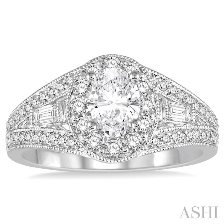 Oval Shape Diamond Engagement Ring