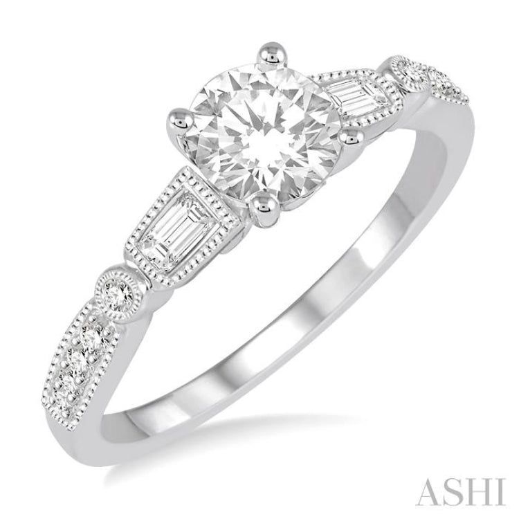 Semi-Mount Diamond Engagement Ring