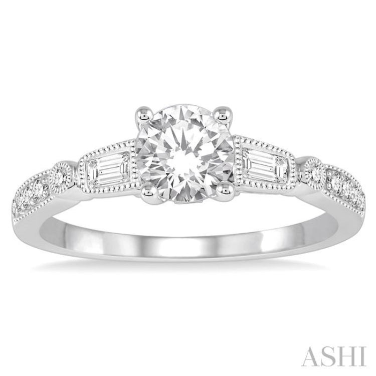 Semi-Mount Diamond Engagement Ring