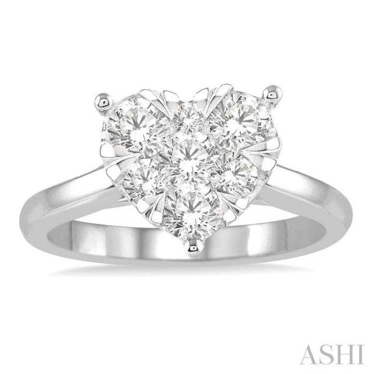 Heart Shape Lovebright Essential Diamond Ring