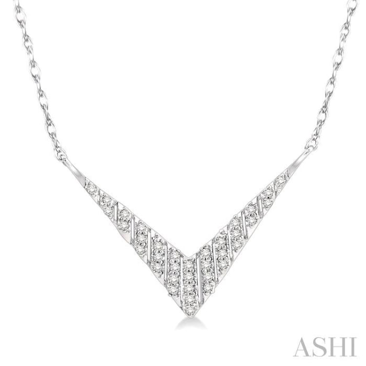 Chevron Diamond Fashion Necklace