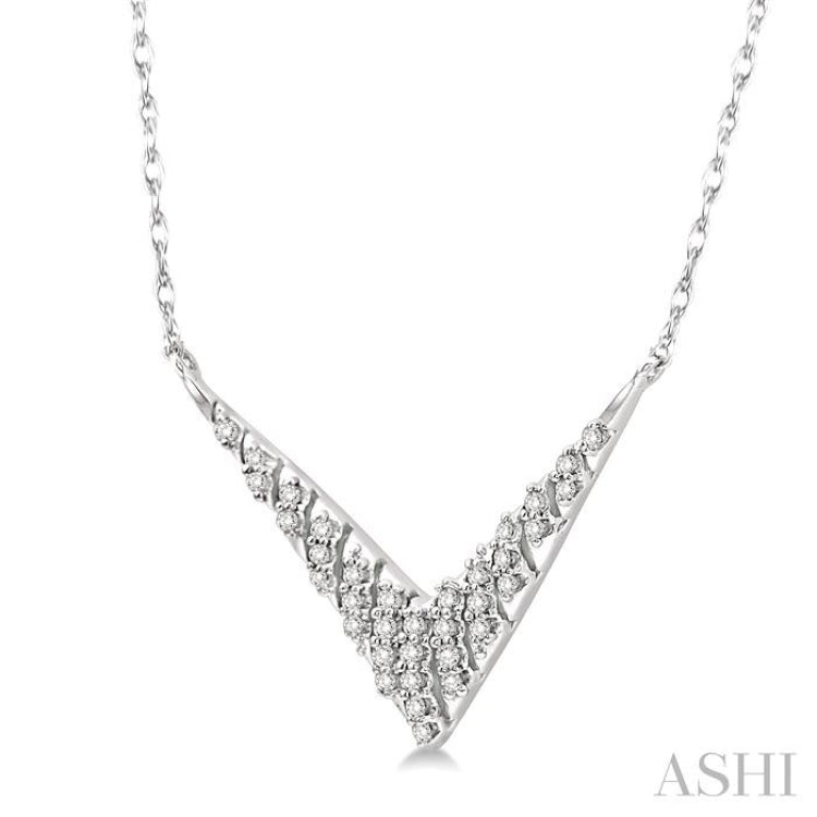 Chevron Diamond Fashion Necklace