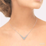 Chevron Diamond Fashion Necklace