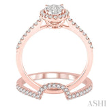 Oval Shape Lovebright Diamond Wedding Set