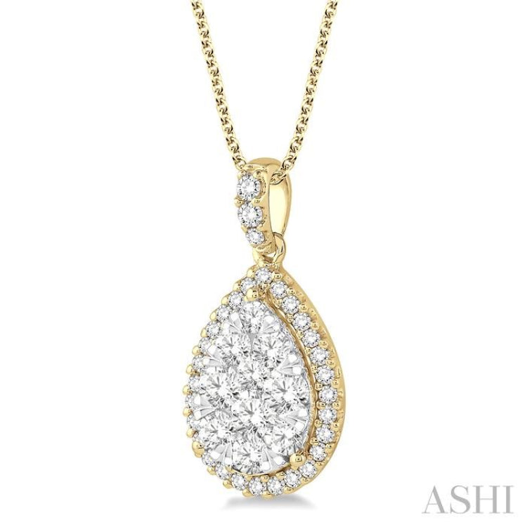 Pear Shape Lovebright Essential Diamond Pendant