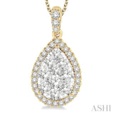 Pear Shape Lovebright Essential Diamond Pendant