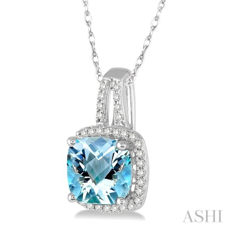 Gemstone & Diamond Pendant