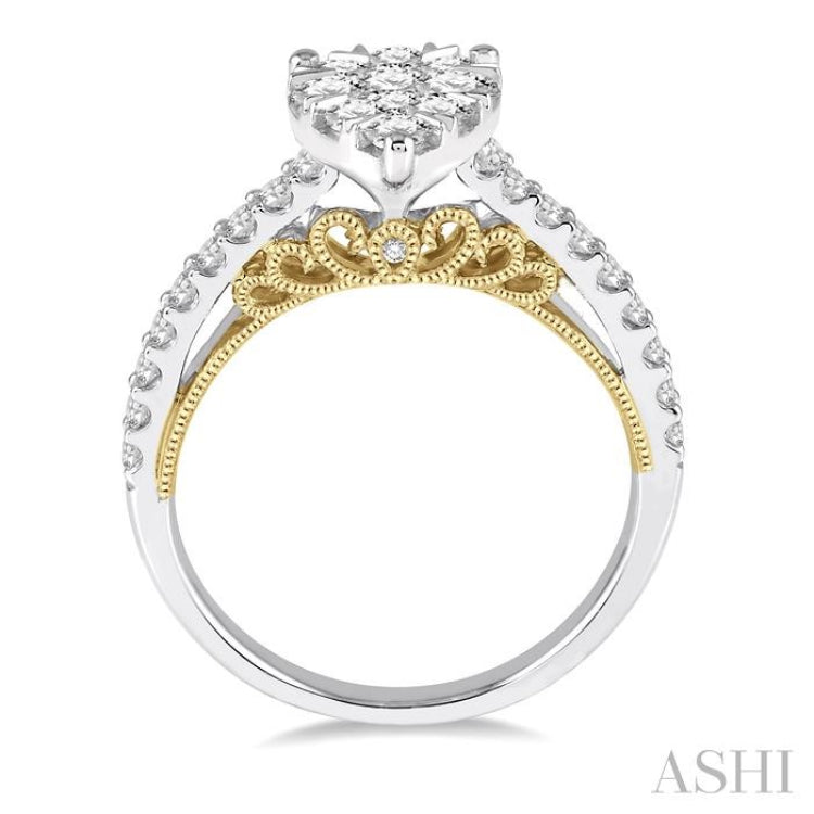 Pear Shape Lovebright Essential Diamond Engagement Ring