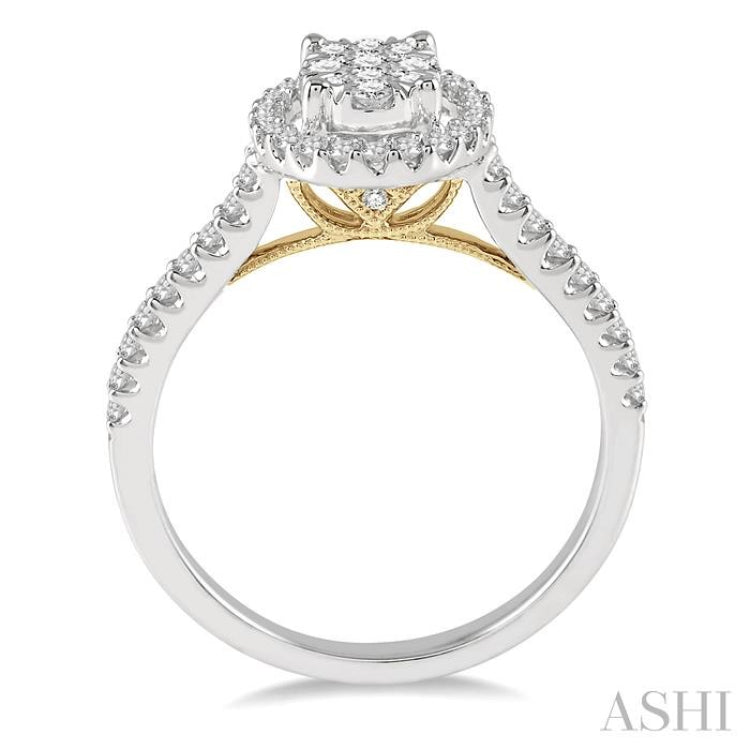 Oval Shape Lovebright Essential Diamond Engagement Ring