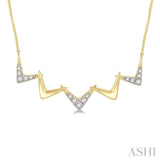 Zig-Zag Diamond Necklace