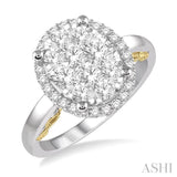 Oval Shape Lovebright Essential Diamond Ring