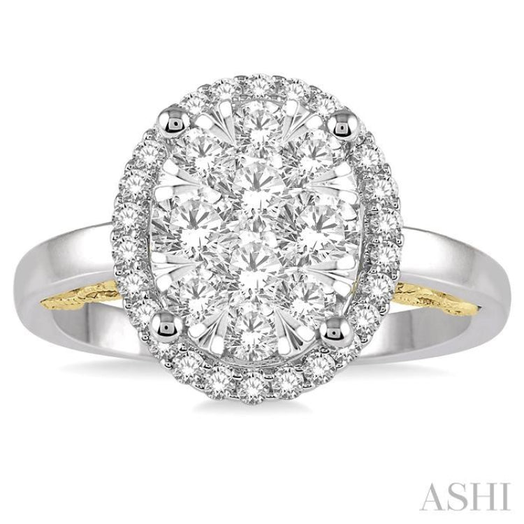 Oval Shape Lovebright Essential Diamond Ring