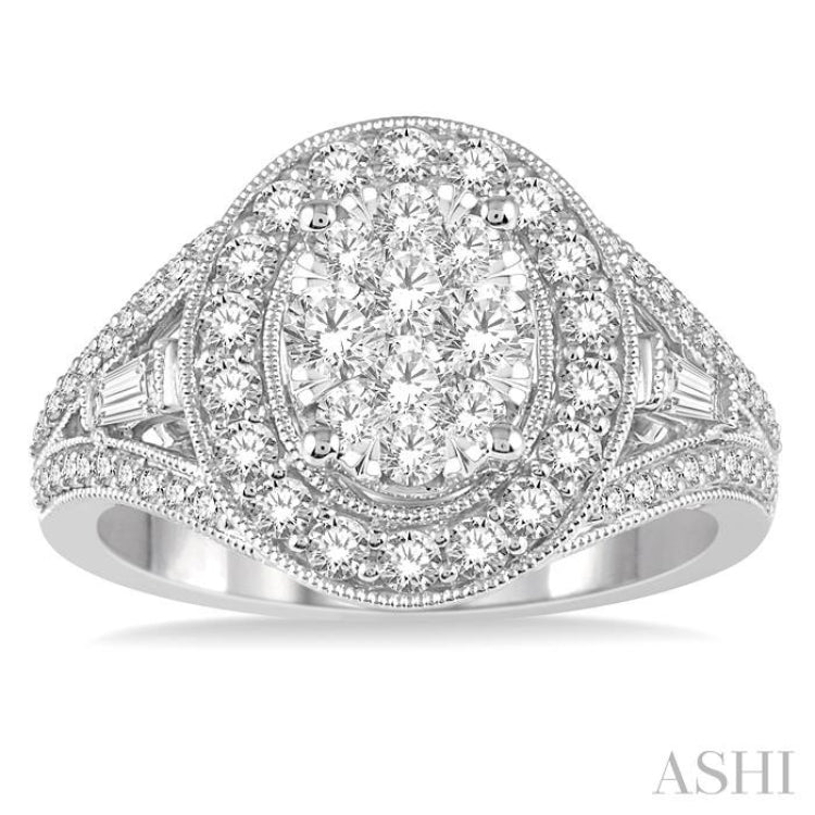 Oval Shape Lovebright Diamond Ring