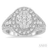 Oval Shape Lovebright Diamond Ring