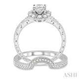 Oval Shape Diamond Wedding Set