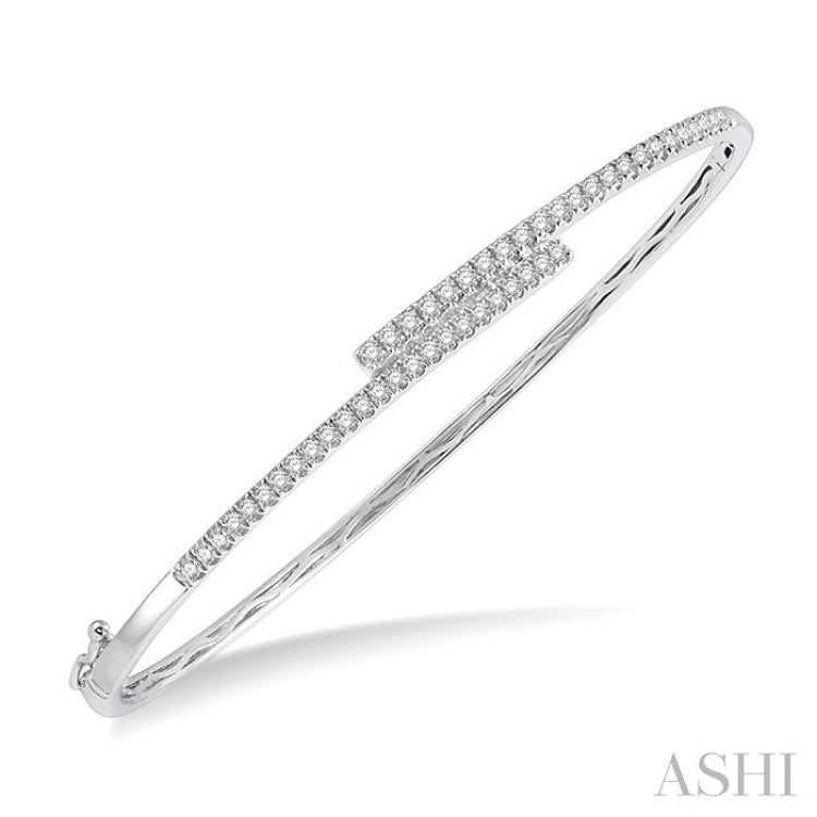 Channel Set Diamond Bangle