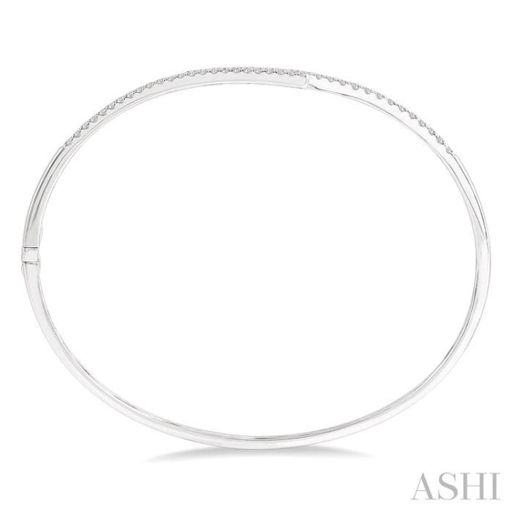 Channel Set Diamond Bangle