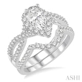 Pear Shape Diamond Wedding Set