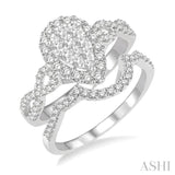 Pear Shape Lovebright Diamond Wedding Set