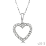 Heart Shape Petite Diamond Fashion Pendant