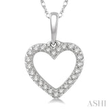 Heart Shape Petite Diamond Fashion Pendant