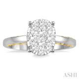 Oval Shape Lovebright Essential Diamond Engagement Ring