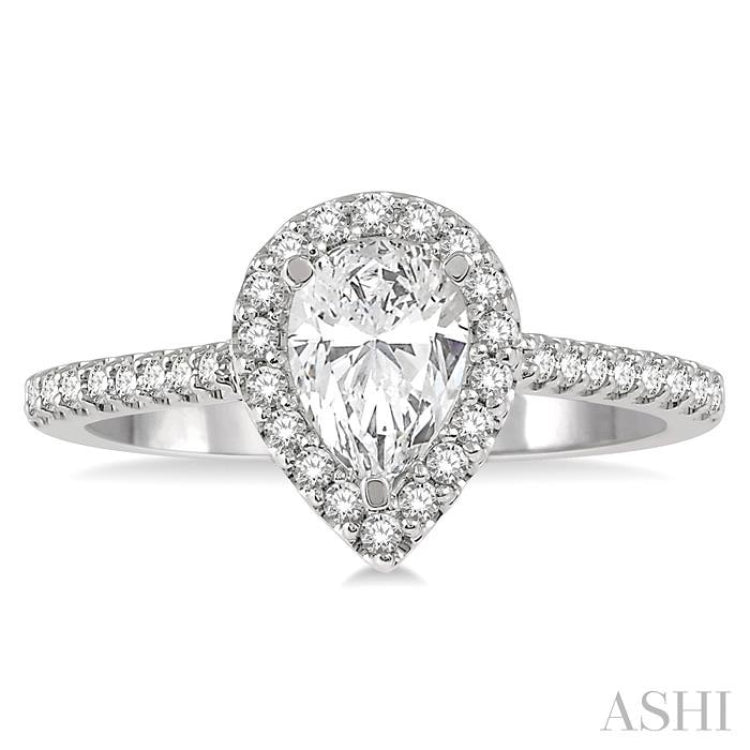 Pear Shape Diamond Engagement Ring