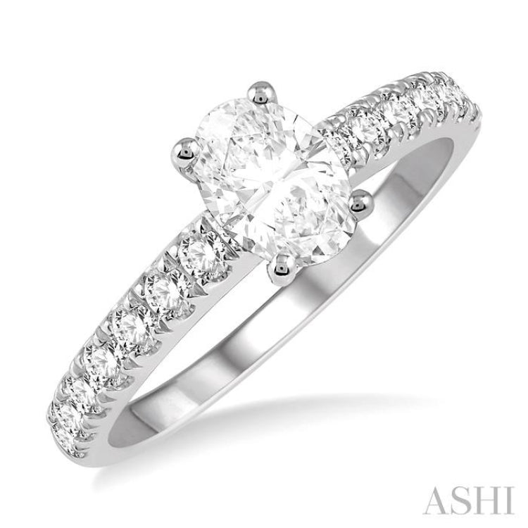 Oval Shape Diamond Engagement Ring