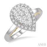 Pear Shape Lovebright Essential Diamond Ring