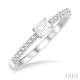 Stackable East-West Diamond Ring