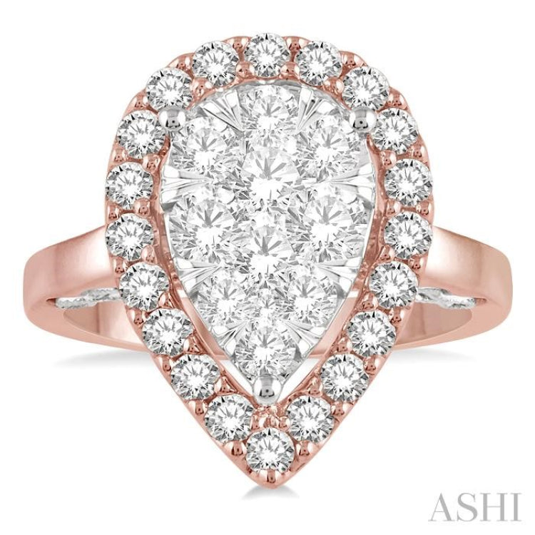 Pear Shape Lovebright Essential Diamond Ring