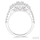 Past Present & Future Fusion Diamond Engagement Ring