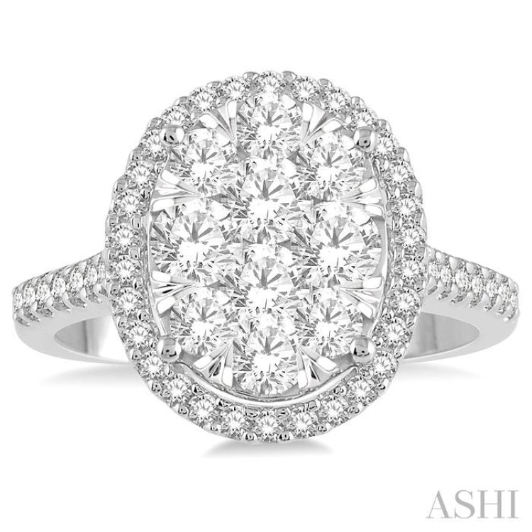 Oval Shape Lovebright Essential Diamond Engagement Ring