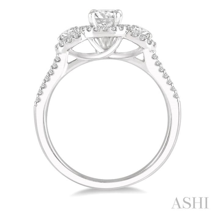 Past Present & Future Diamond Engagement Ring