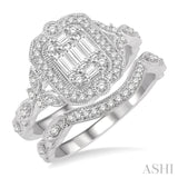 Fusion Diamond Wedding Set