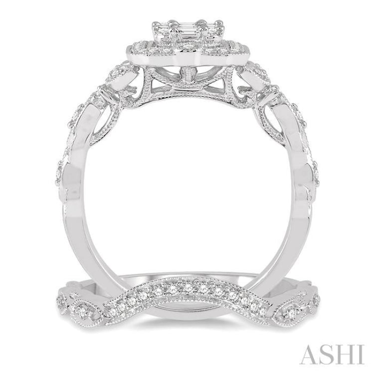 Fusion Diamond Wedding Set