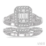 Fusion Diamond Wedding Set