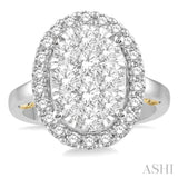 Oval Shape Lovebright Essential Diamond Ring