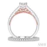 Oval Shape Lovebright Diamond Wedding Set