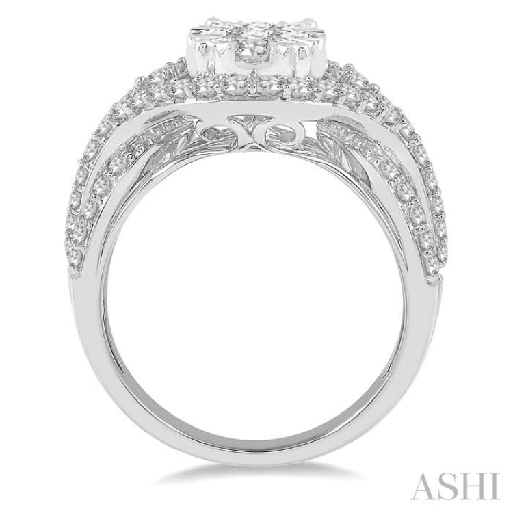 Oval Shape Lovebright Diamond Engagement Ring