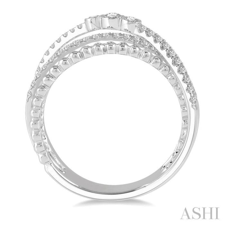 Criss Cross Diamond Fashion Ring