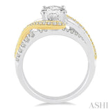 Oval Shape Semi-Mount Diamond Engagement Ring