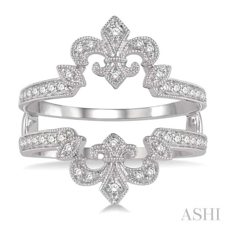 Fleur De Lis Diamond Insert Ring