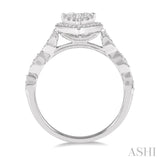 Pear Shape Lovebright Diamond Engagement Ring