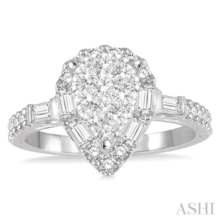 Pear Shape Lovebright Diamond Ring