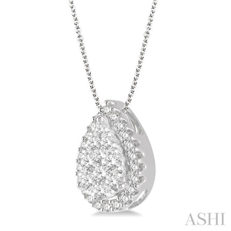 Pear Shape Lovebright Essential Diamond Pendant